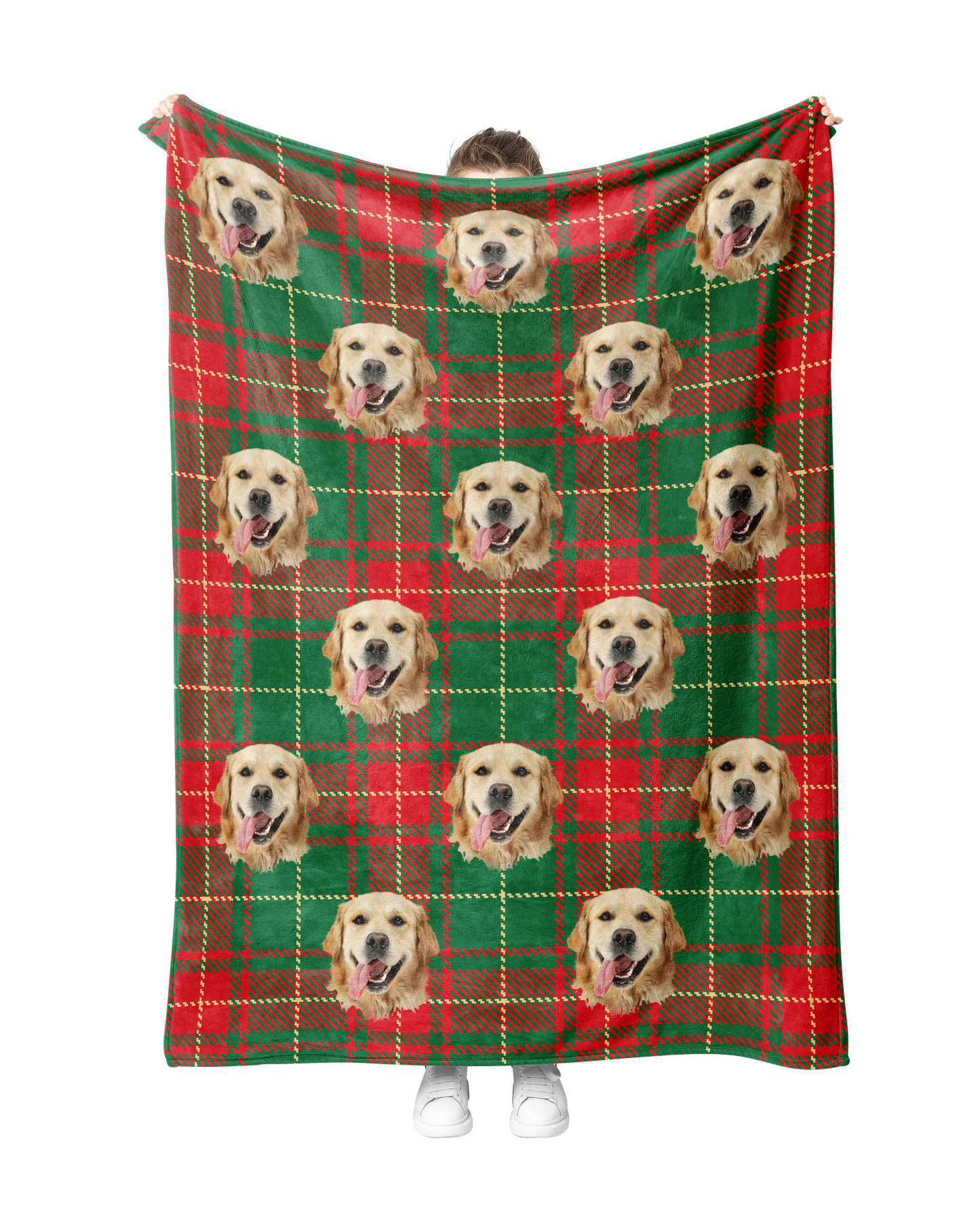 Custom Red Flannel Blanket