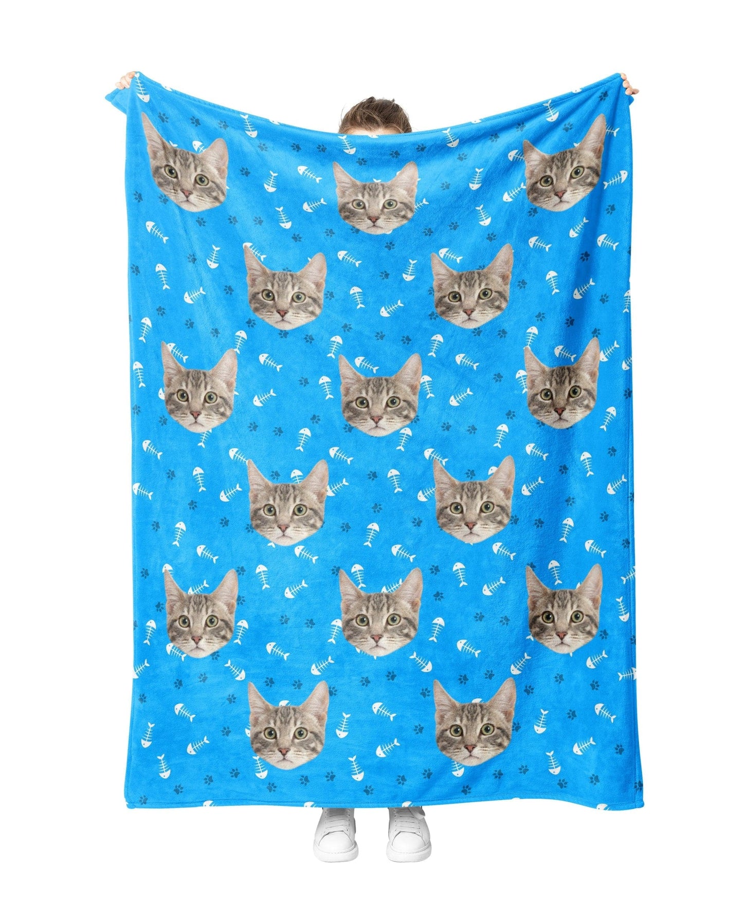Custom Blue CatBlanket
