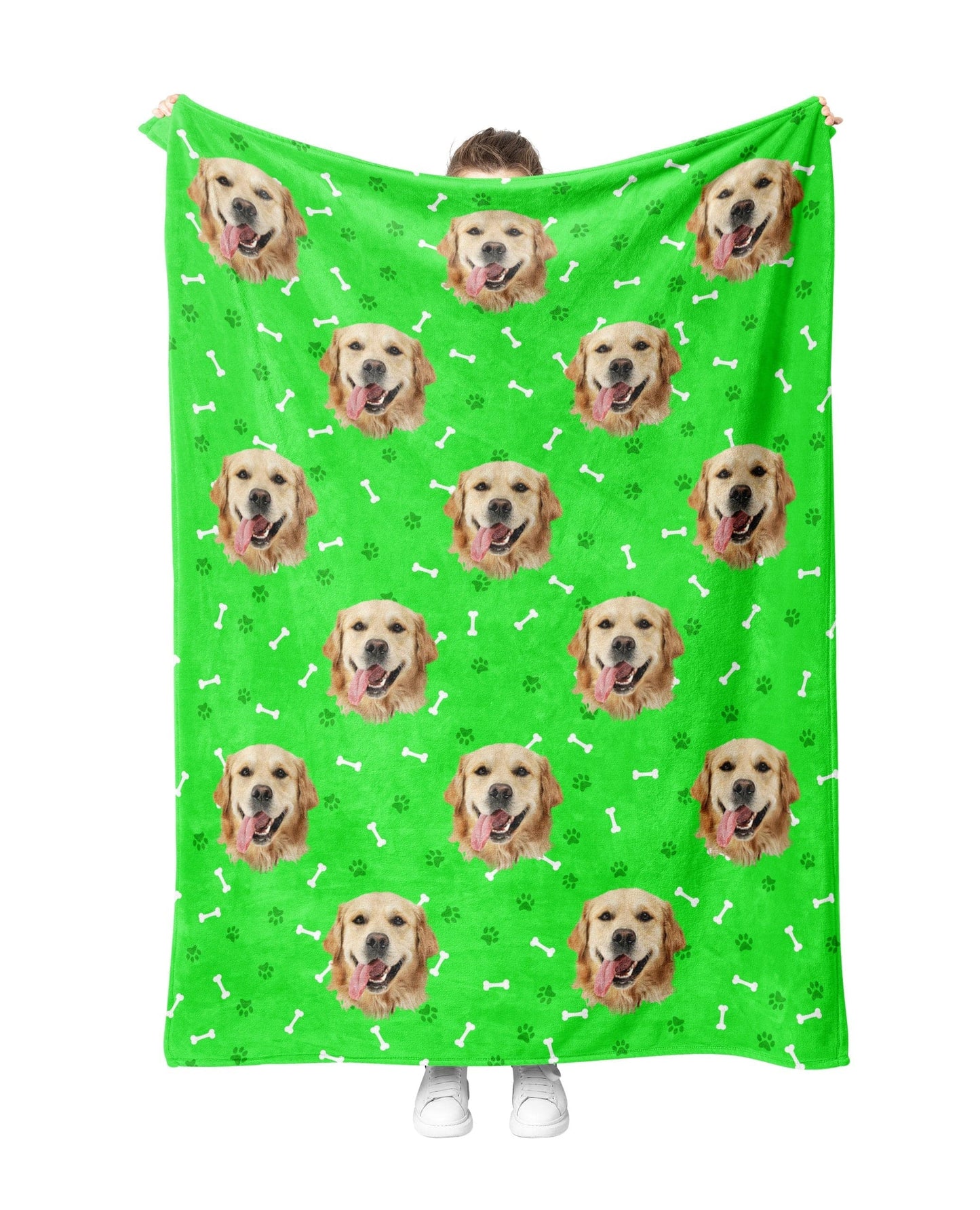 Custom Green PupBlanket