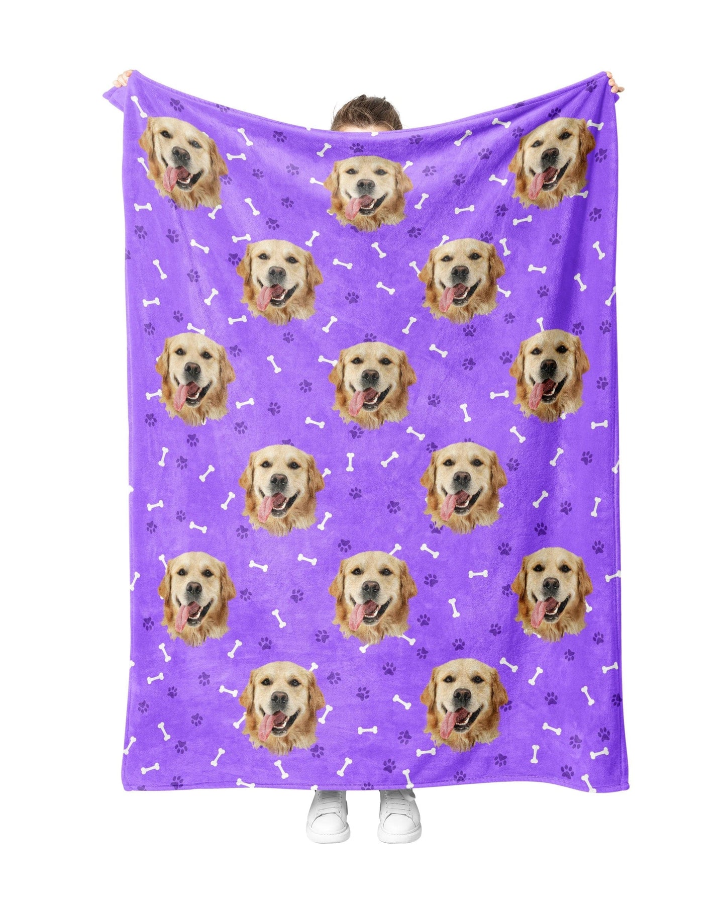 Custom Purple PupBlanket