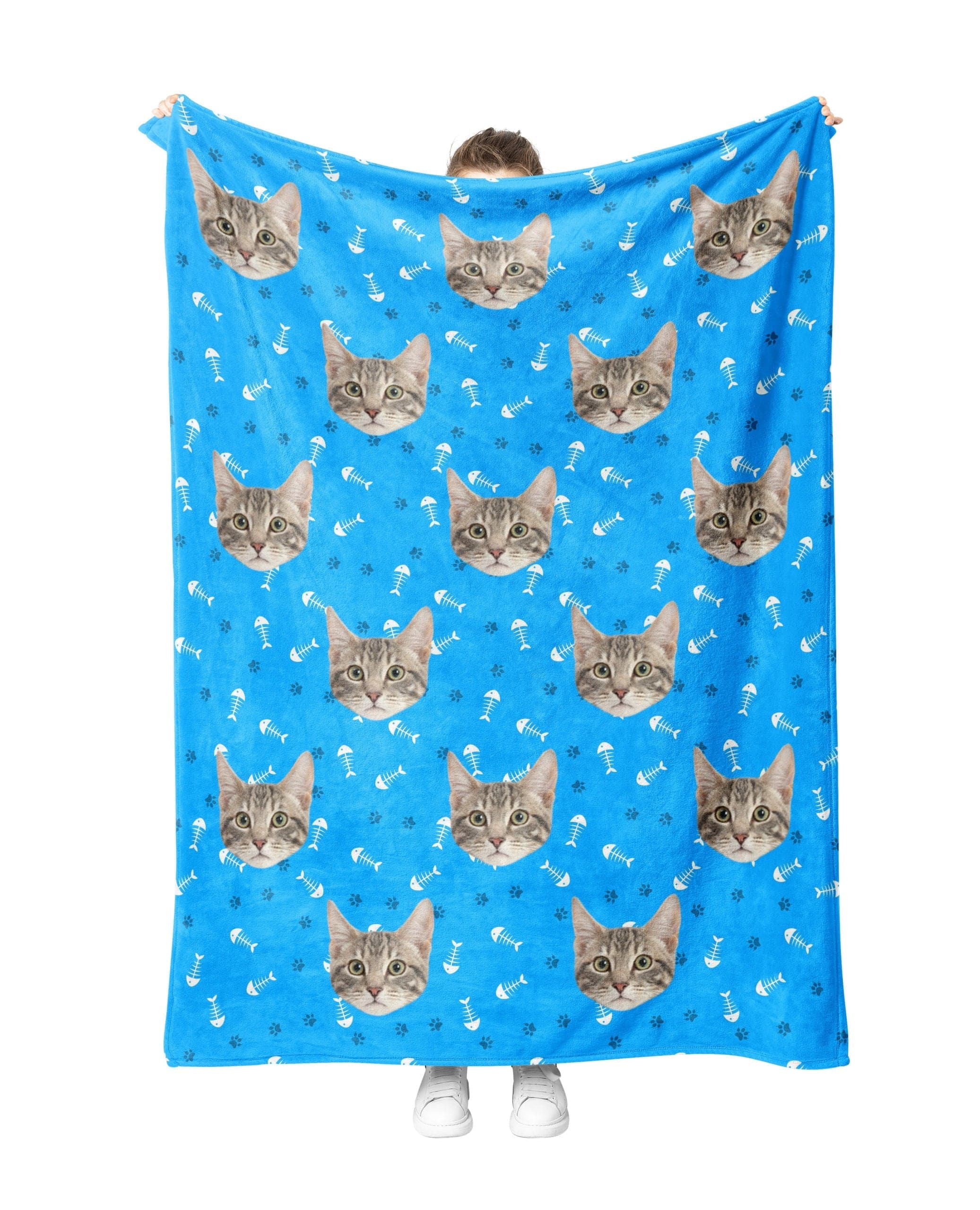 Custom Blue CatBlanket