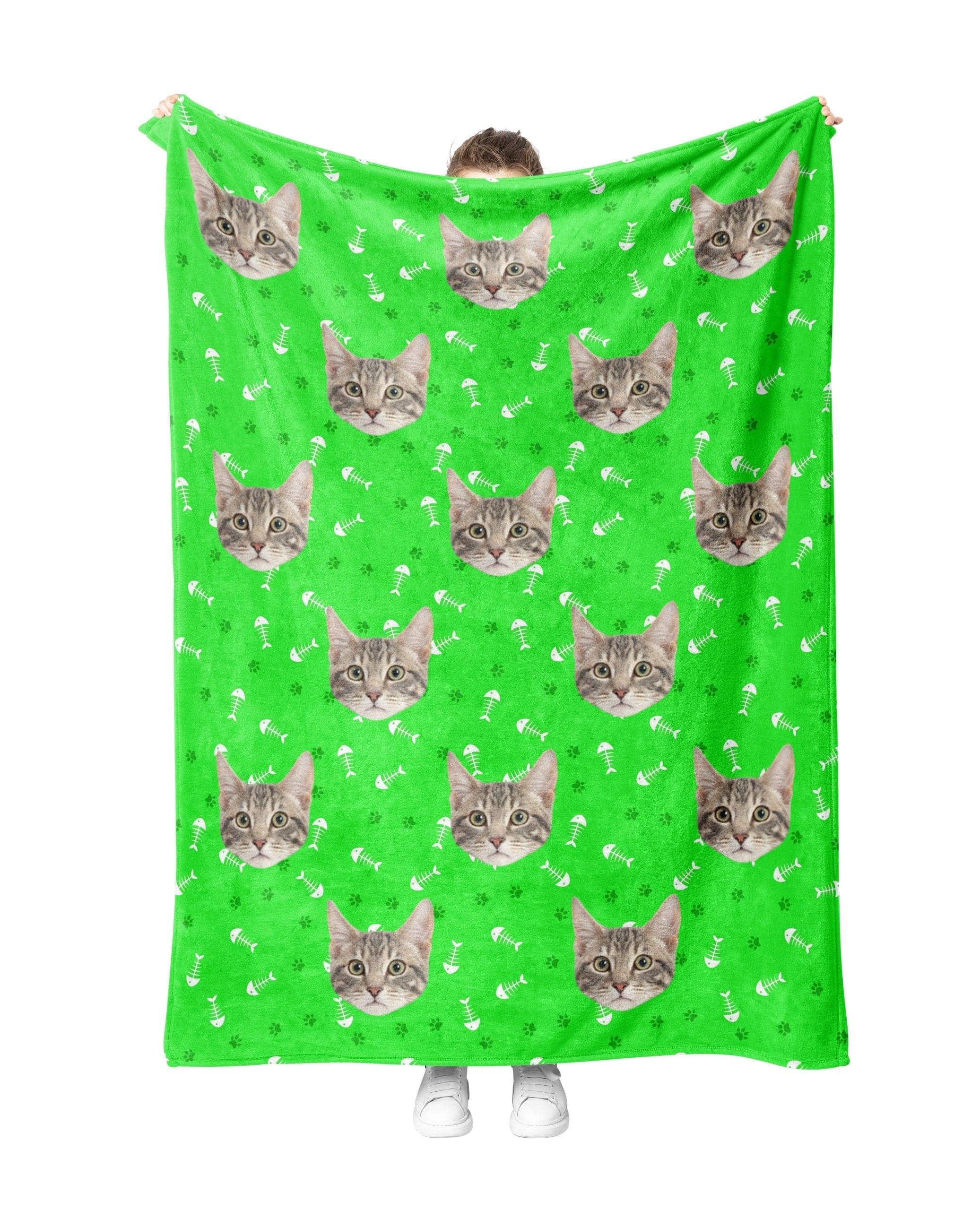 Custom Green CatBlanket
