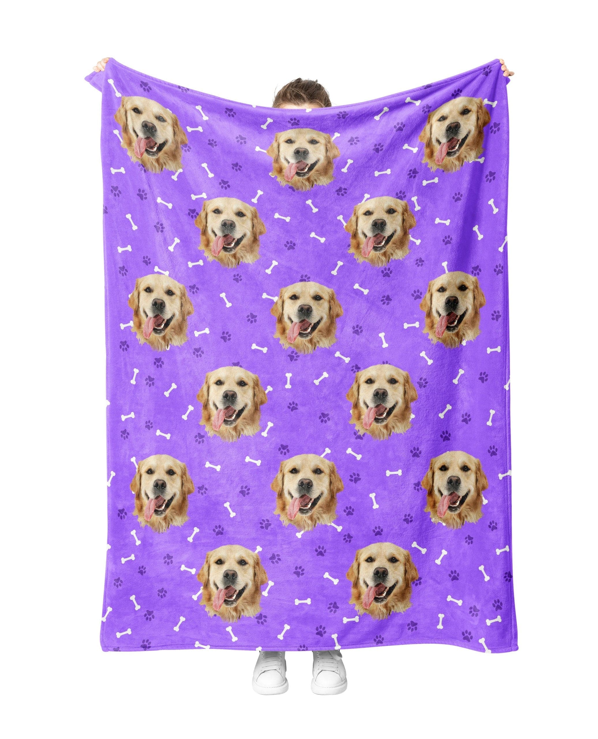 Custom Purple PupBlanket