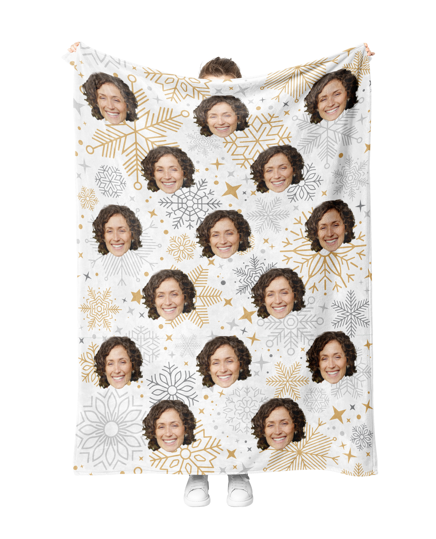 Custom Gold Snow Blanket