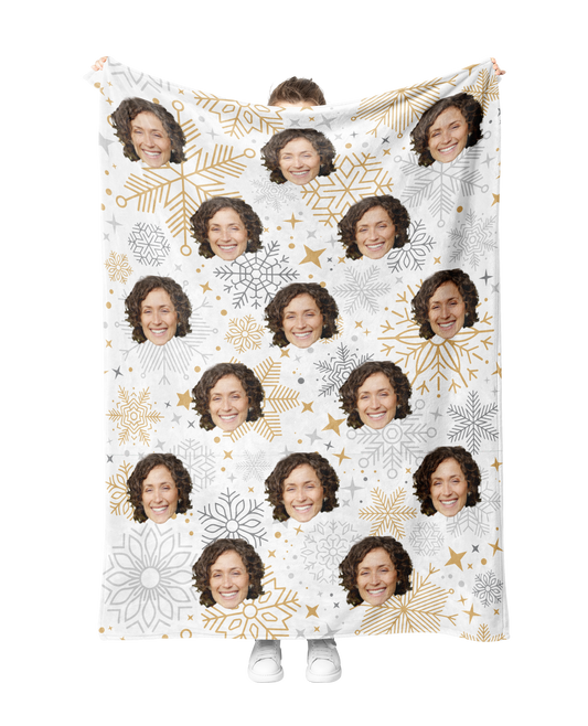 Custom Gold Snow Blanket