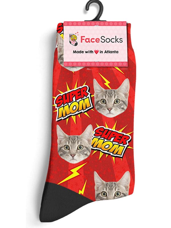 Custom Super Mom Socks